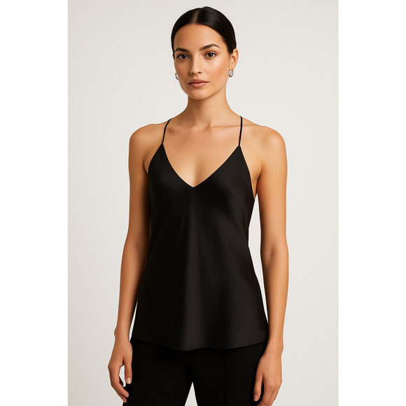 Zara Tops - NWT Zara Womens Top Large Black Camisole Tank Capsule Chic Quiet Luxury Minimal